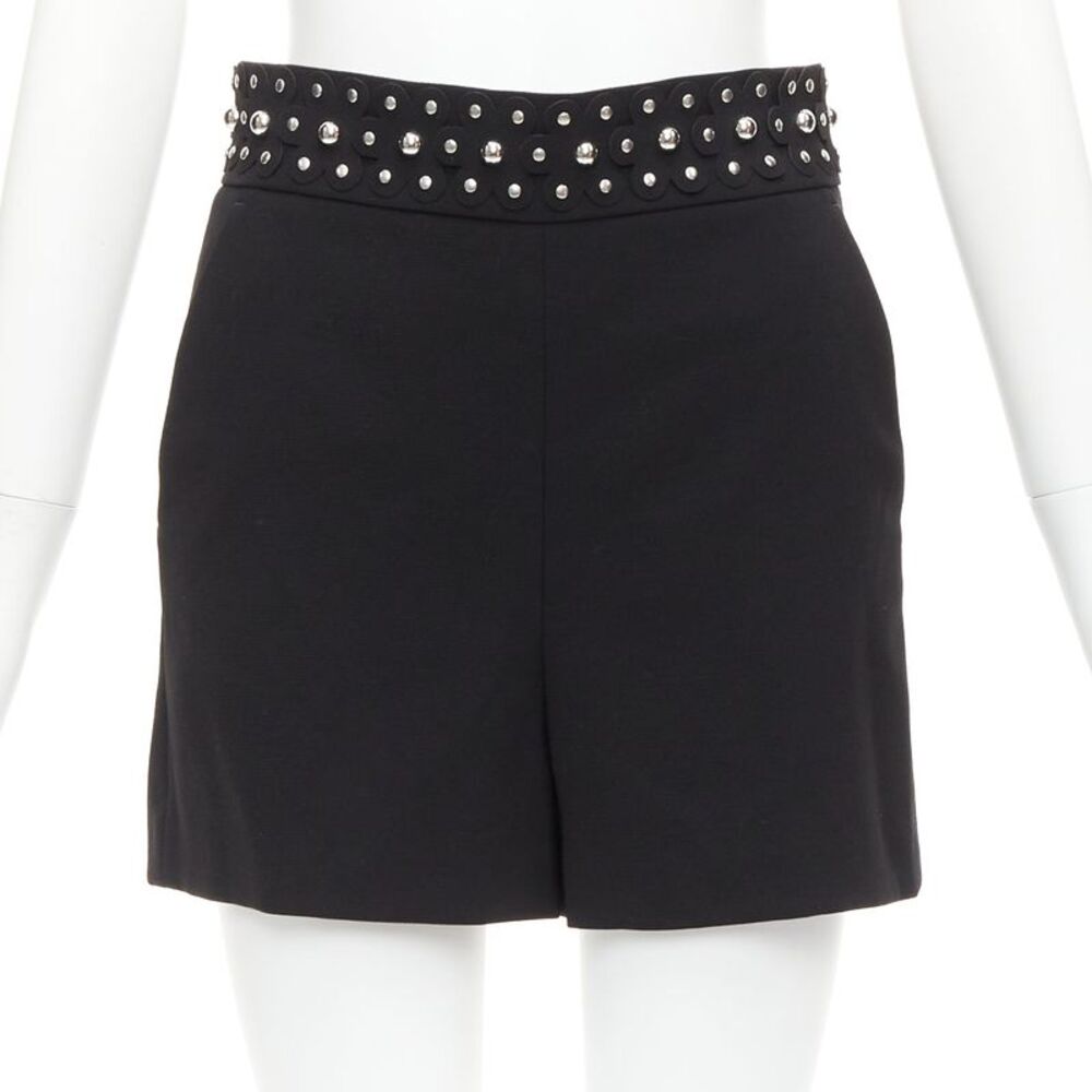Red Valentino Studded Floral Shorts